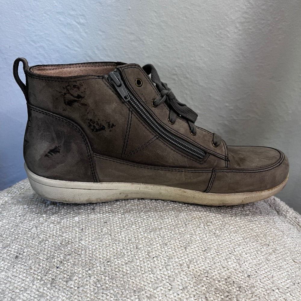 Vionic Shawna Brown Leather Weather Resistant High Top Sneakers Wide 11 TVW5438 - Picture 5 of 11